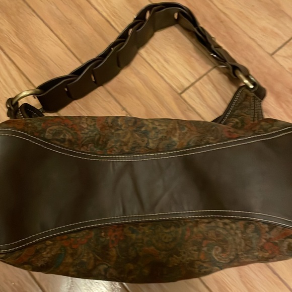 Beautiful dark paisley Tommy Hilfiger hobo bag. Closet clear out . No returns . - Picture 3 of 5